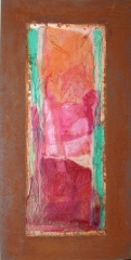 Wochentafeln 1 12Collage auf Eisen, 2010- 12, 30x15 cm .JPG