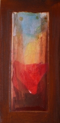 Wochentafeln 2 11 Collage auf Eisen, 2010- 12. 30x15 cm .JPG