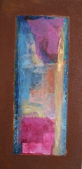 Wochentafeln 2 12Collage auf Eisen, 2010- 12, 30x15 cm
