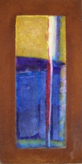 Wochentafeln 2 1Collage auf Eisen, 2010- 12, 30x15 cm .JPG