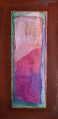Wochentafeln 3 11 Collage auf Eisen, 2010- 12, 30X15 cm