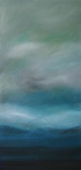 Gewitterstimmung, 2014 Mischtechnik auf Leinwand 100x60 cm