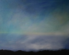 Madeira ueber den Wolken, 2011, Acryl auf Leinwand 50x60 cm