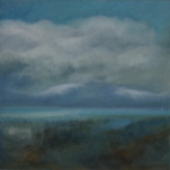 Wolken I , 2016 Mischtechnik auf Leinwand 60x60 cm