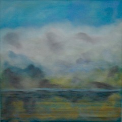Wolken II , 2016 Mischtechnik auf Leinwand 60x60 cm . JPG